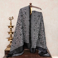 Hand Embroidery Kantha Silk Dupatta