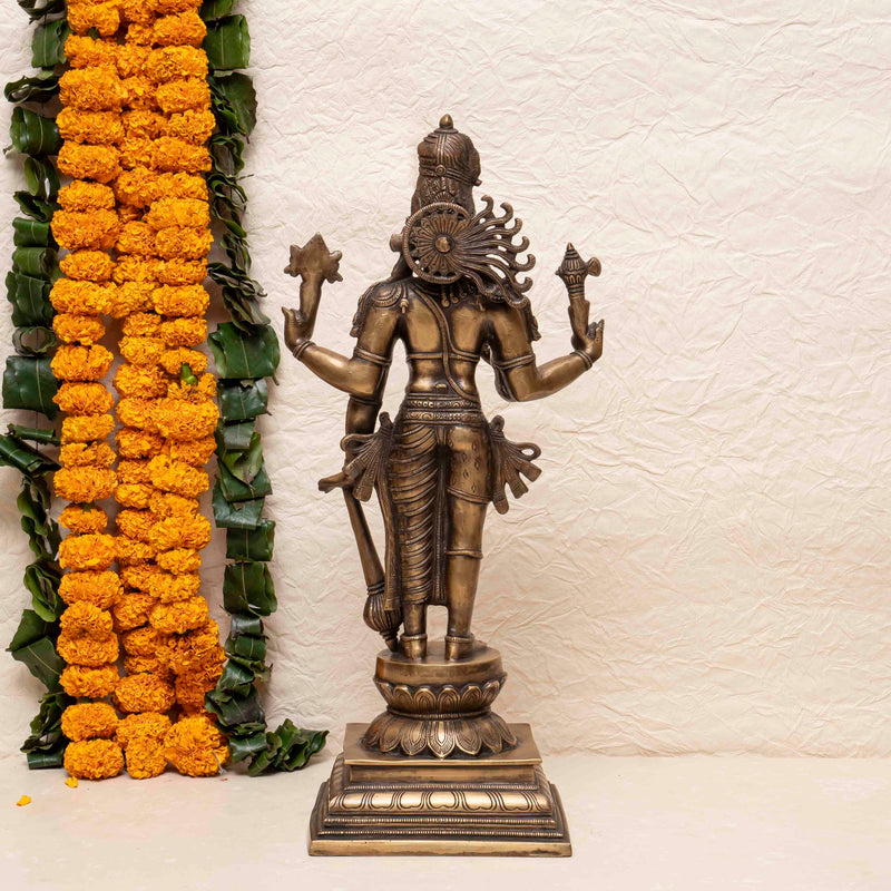 Masterpiece Of Brass Hari Hara Statue