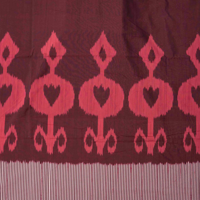 Handloom Cotton Ikkat Fabric