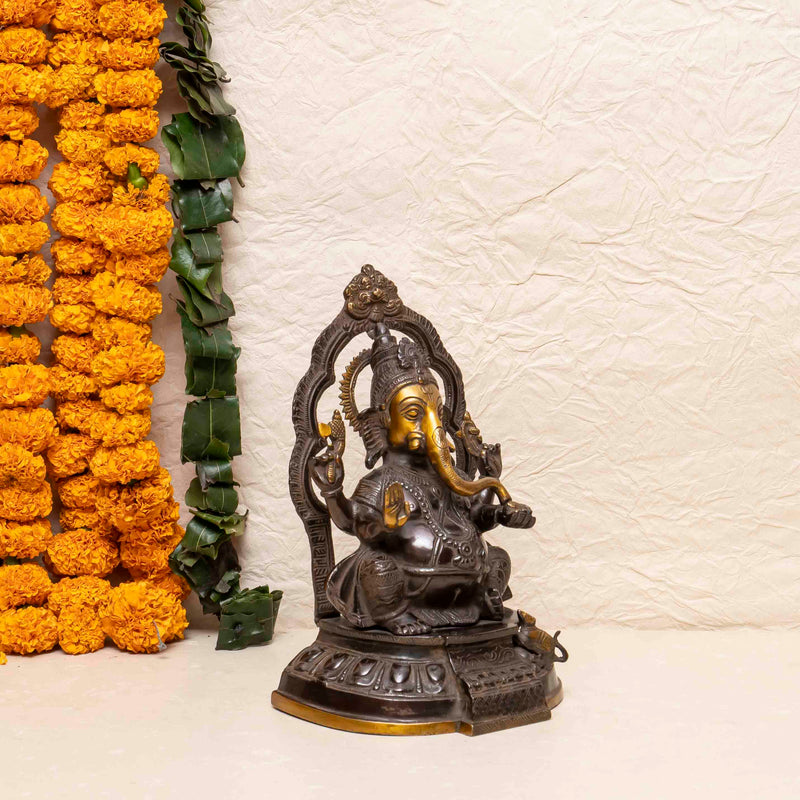 Handcrafted Brass Ganesha Statue