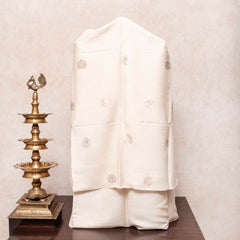 Handloom Muga Silk Kurta Bottom Fabric With Handloom Pure Banarasi Shikargah Katan Silk Dupatta