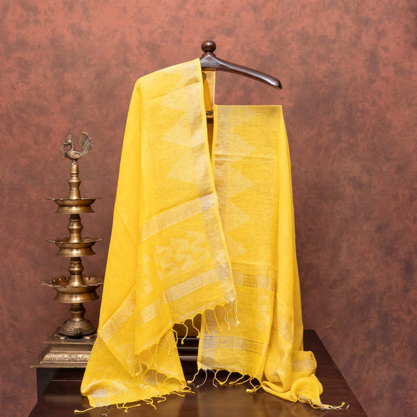 Sunehri Jamdani Linen Charm