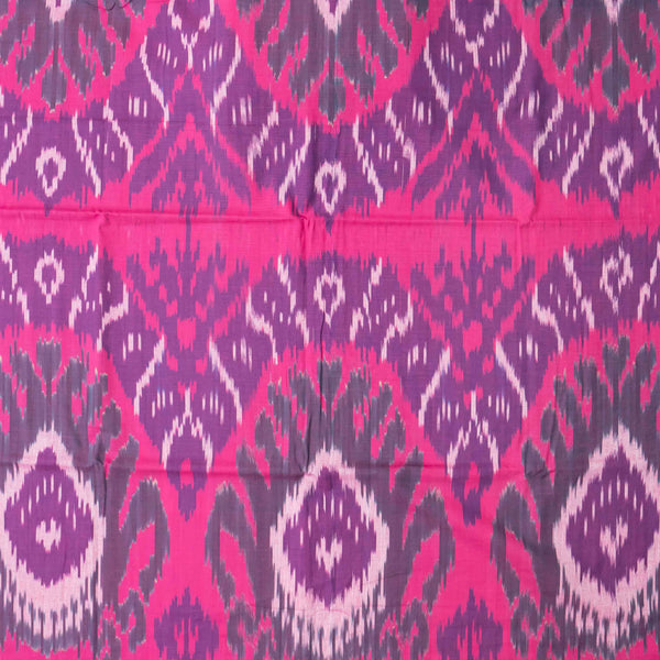 Handloom Cotton Ikkat Fabric