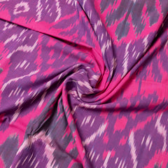 Handloom Cotton Ikkat Fabric