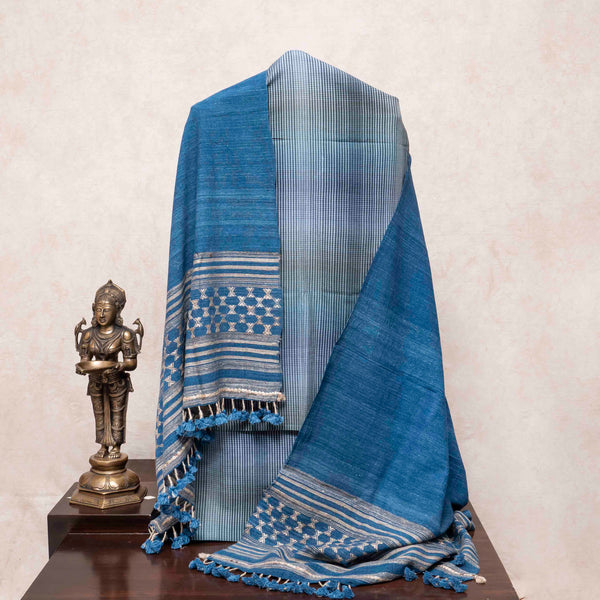 Kutchi Weave's Indigo Resham Libaas