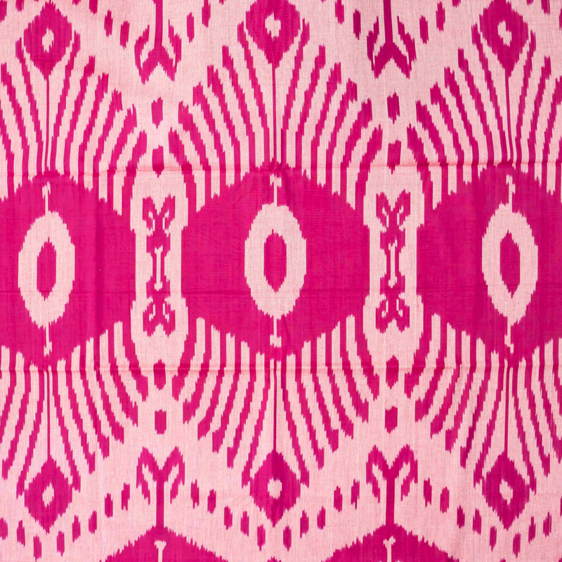Handloom Cotton Ikkat Fabric