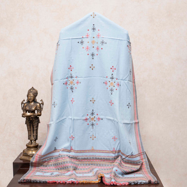 Neelpari Handcrafted Woollen Mirror Shawl