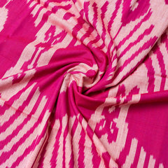 Handloom Cotton Ikkat Fabric