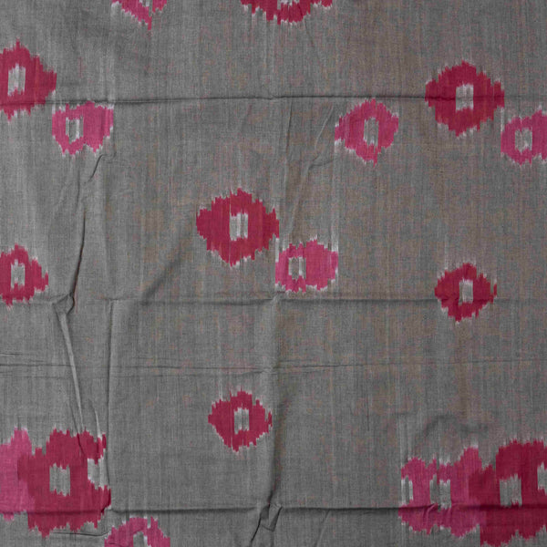 Handloom Cotton Ikkat Fabric