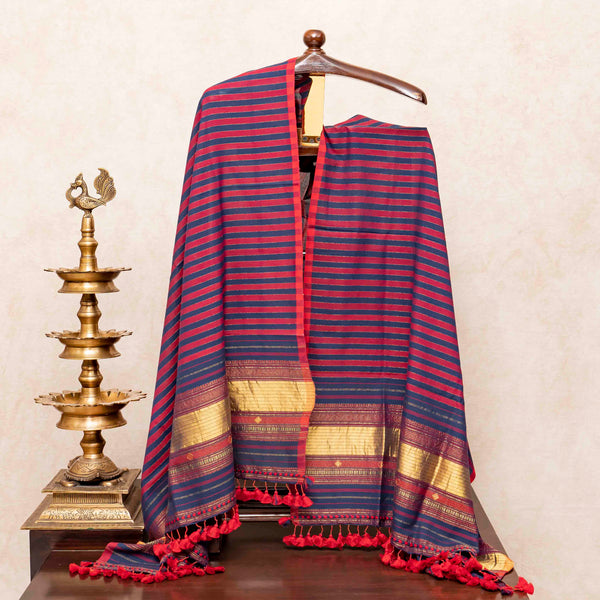 Handloom Cotton Kurta, Bottom Fabric & Handloom Cotton Bhujodi Dupatta