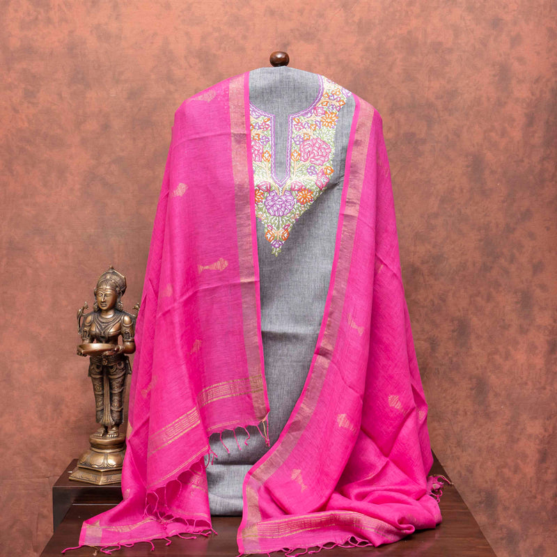 Jamdani's Resham Linen Kaarigari