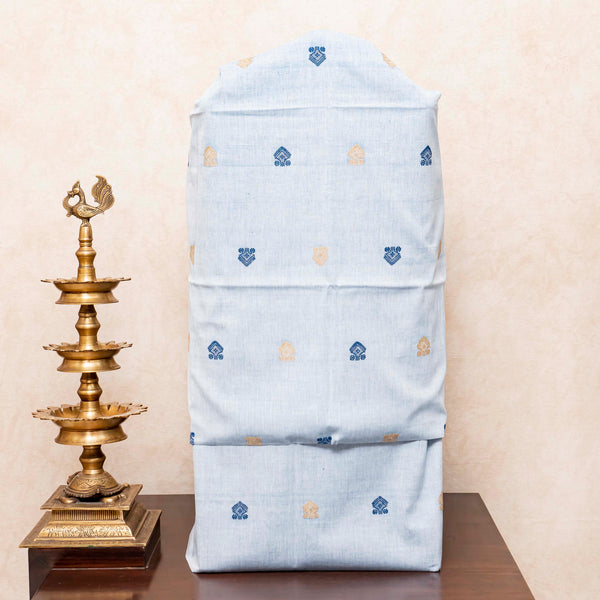 Handloom Cotton Kurta, Bottom Fabric & Handloom Cotton Bhujodi Dupatta