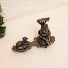 Brass Shiva Lingam With Nandi Statue