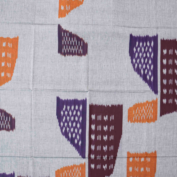 Handloom Cotton Ikkat Fabric