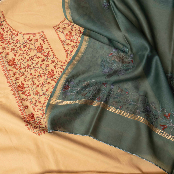 Zari-e-Kashmir – Handloom Grace with Chanderi Charm