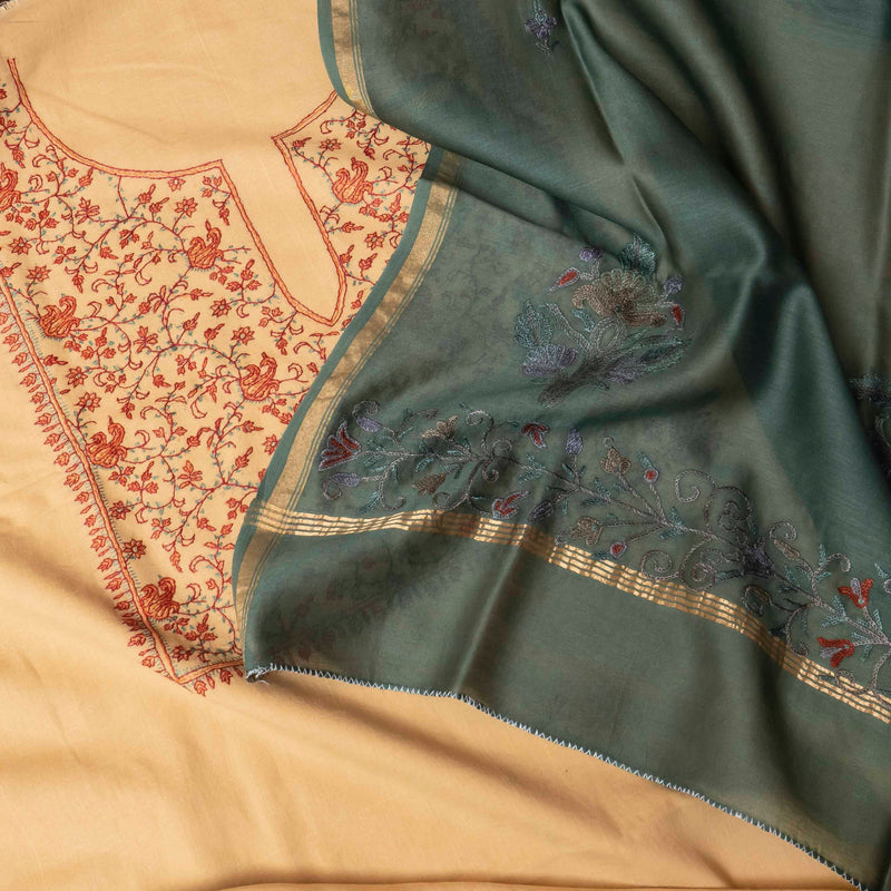 Zari-e-Kashmir – Handloom Grace with Chanderi Charm