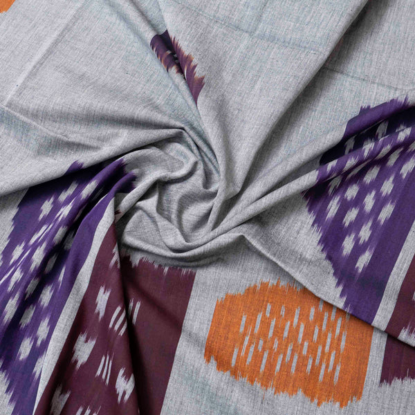 Handloom Cotton Ikkat Fabric
