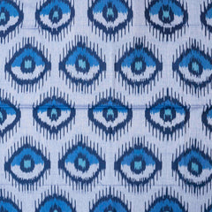 Handloom Cotton Ikkat Fabric