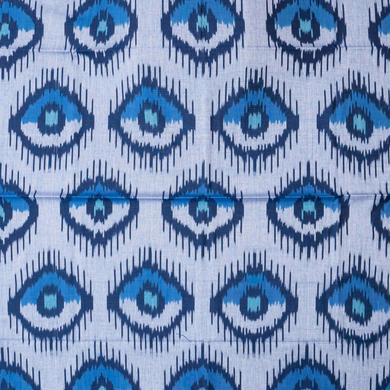 Handloom Cotton Ikkat Fabric