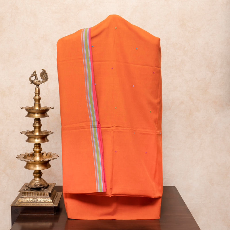 Handloom Kala Cotton Kurta - Bottom Fabric & Handloom Kala Cotton Dupatta