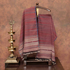 Handloom Khadi Cotton Kurta Bottom Fabric & Handloom Cotton Kutchi Weave Stole