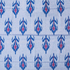 Handloom Cotton Ikkat Fabric