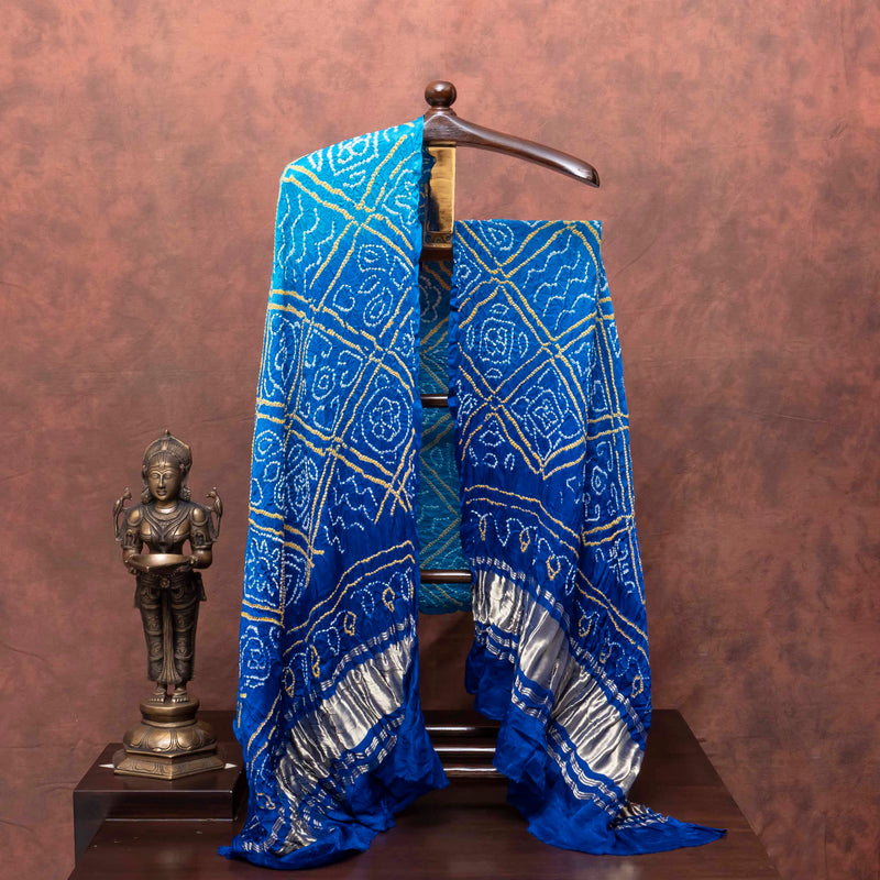 Neelratna Bandhani – Chanderi & Gaji Silk Grandeur