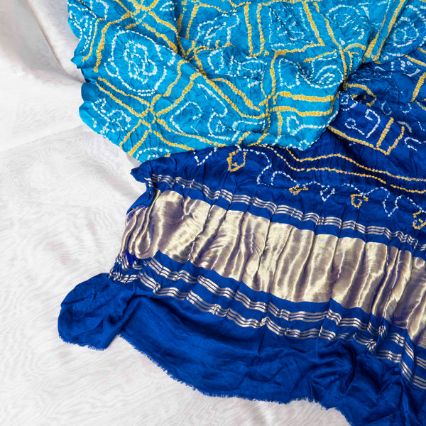 Neelratna Bandhani – Chanderi & Gaji Silk Grandeur