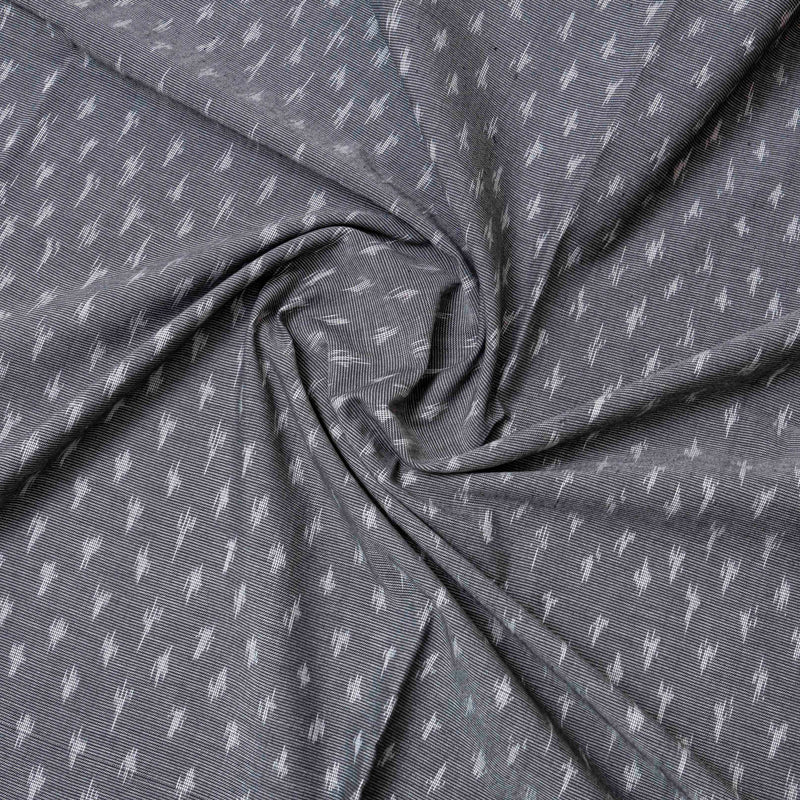 Handloom Cotton Ikkat Fabric