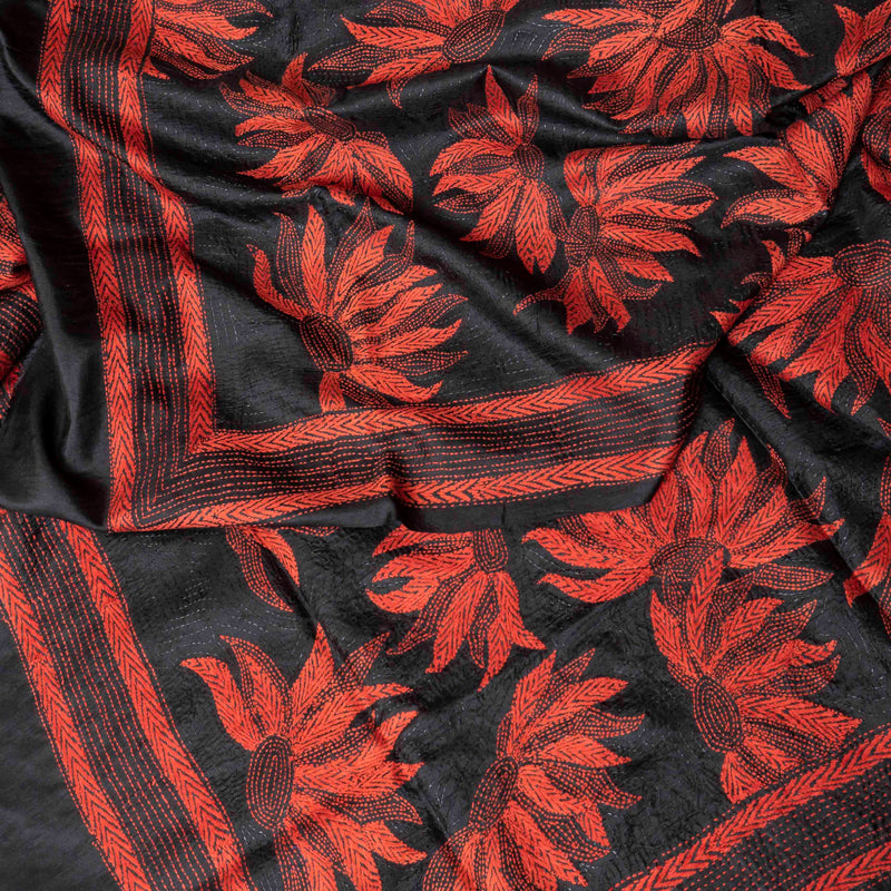 Ratri Rekha Kantha Silk Dupatta
