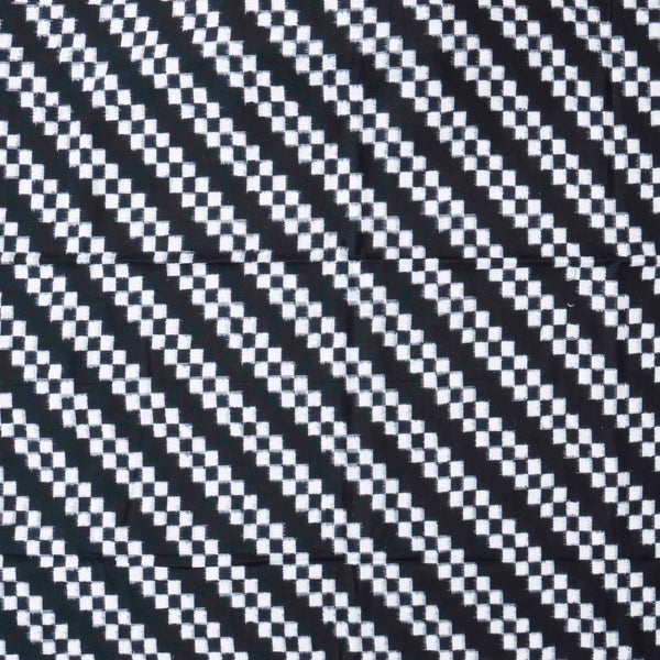Handloom Cotton Ikkat Fabric