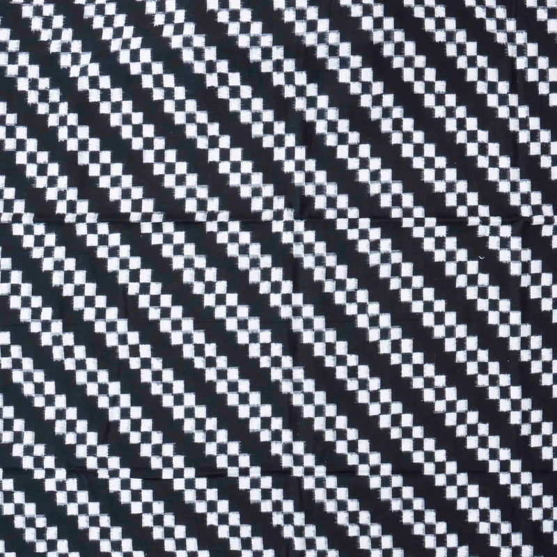 Handloom Cotton Ikkat Fabric