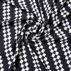 Handloom Cotton Ikkat Fabric
