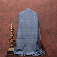 Monsoon Mist Handloom Cotton Suit Set with Kashmiri Embroidered Dupatta