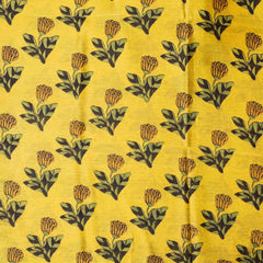 Hand Block Chandi Silk Fabric