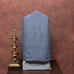 Monsoon Mist Handloom Cotton Suit Set with Kashmiri Embroidered Dupatta