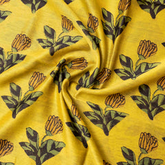Hand Block Chandi Silk Fabric