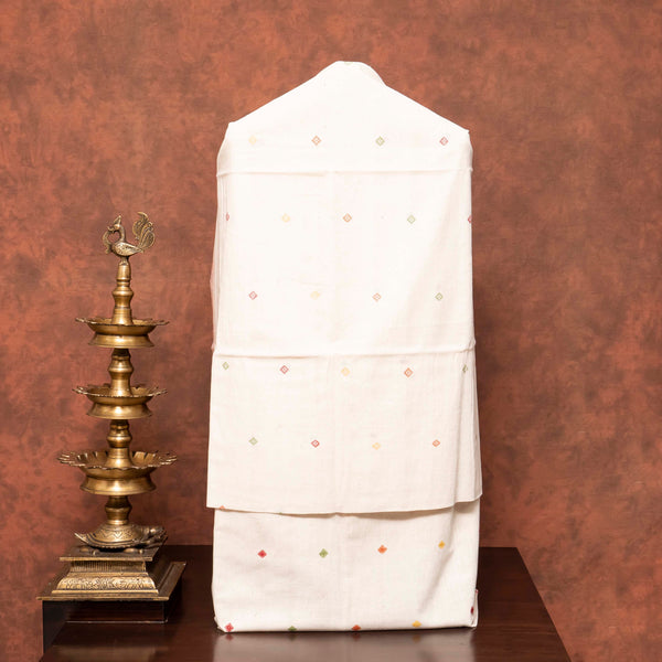 Handloom Kala Cotton Kurta - Bottom Fabric & Handloom Cotton Dupatta