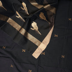 Handloom Cotton Jamdani Kurta & Handloom Chanderi Silk Dupatta