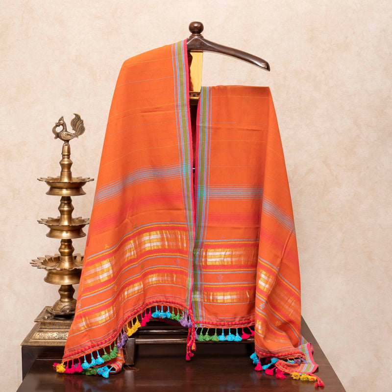 Handloom Kala Cotton Kurta - Bottom Fabric & Handloom Kala Cotton Dupatta