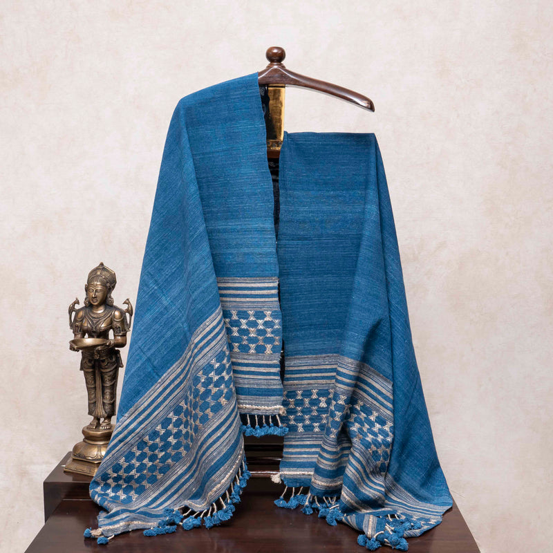Kutchi Weave's Indigo Resham Libaas