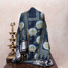 Regal Hand Block Ajrakh Chanderi Kurta & Dupatta Set