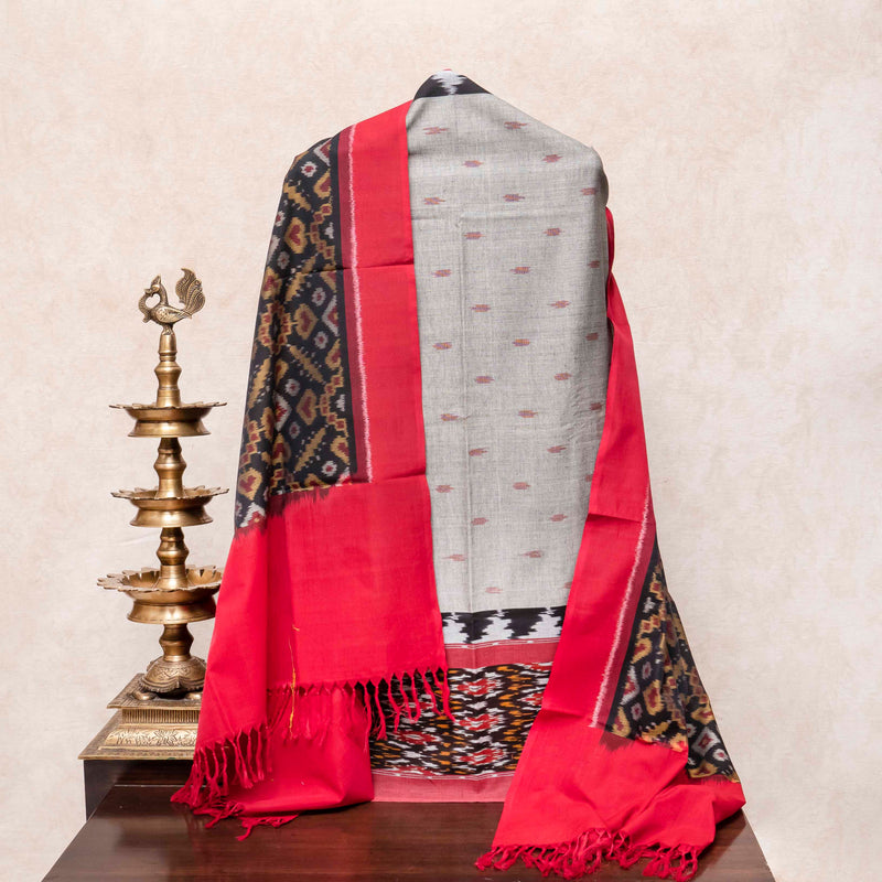 Handloom Ikkat Kurta Fabric & Ikkat Dupatta