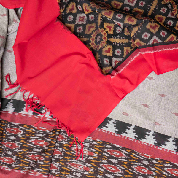 Handloom Ikkat Kurta Fabric & Ikkat Dupatta