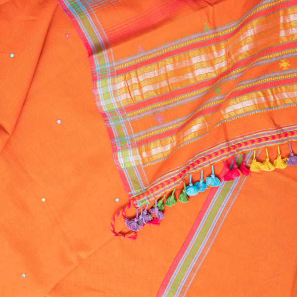 Handloom Kala Cotton Kurta - Bottom Fabric & Handloom Kala Cotton Dupatta