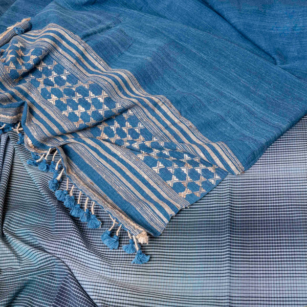 Kutchi Weave's Indigo Resham Libaas
