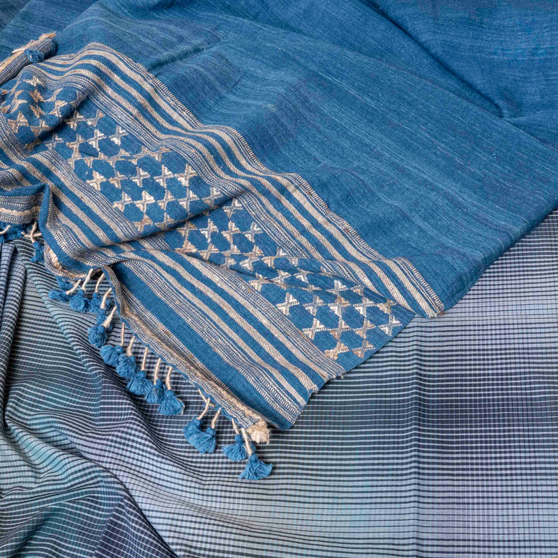 Kutchi Weave's Indigo Resham Libaas