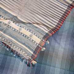 Hand Cotton Bhujodi Weave Kurta, Bottom Fabric & Handloom Cotton Kutchi Weave Stole
