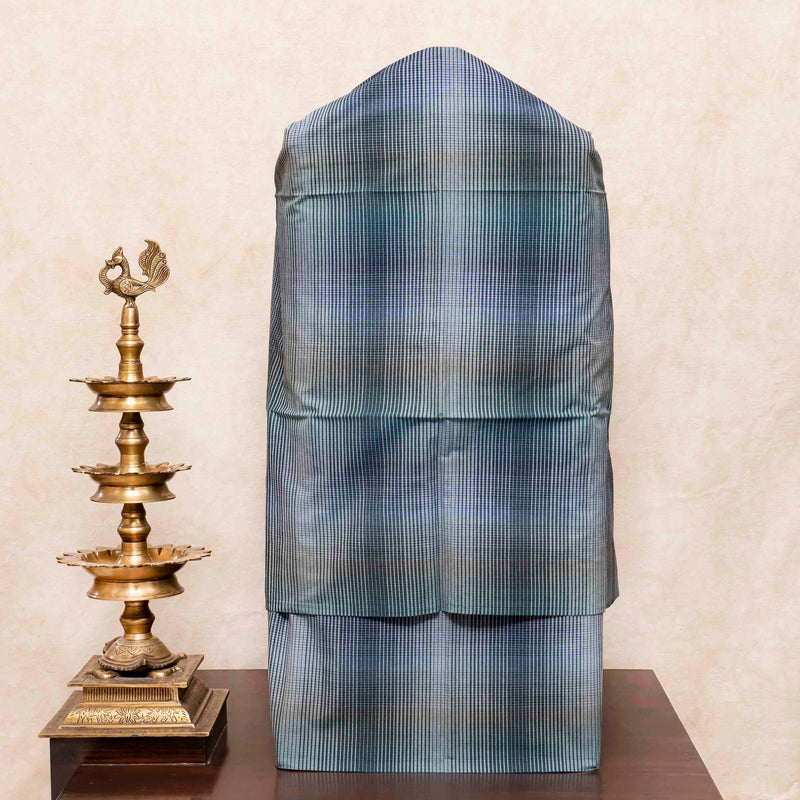 Hand Cotton Bhujodi Weave Kurta, Bottom Fabric & Handloom Cotton Kutchi Weave Stole
