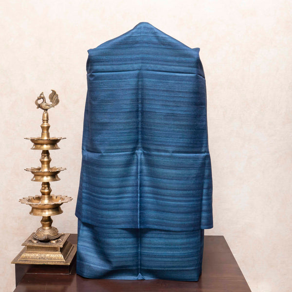 Handloom Handwoven Khadi Silk Kurta, Bottom Fabric & Hand Embroidered Kantha Silk Dupatta